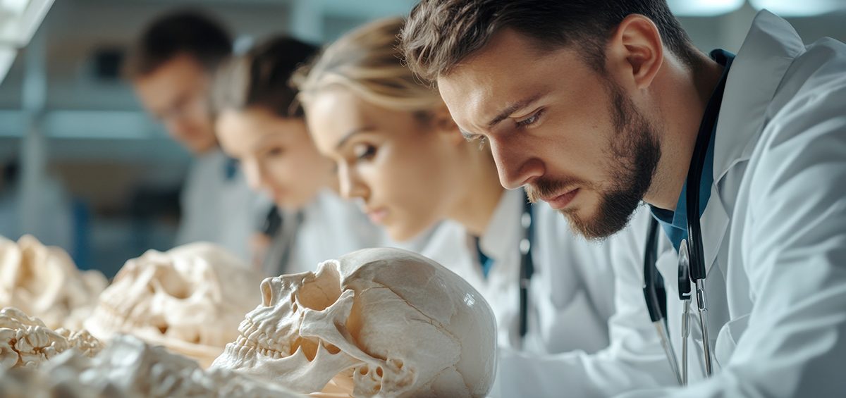 Medical Students With Donated Body